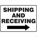 Accuform Safety Sign SHIPPING AND RECEIVING MVHR581VP MVHR581VP